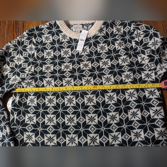 NWT JCrew 100% Lambswool Nordic Fair Isle crewneck sweater - M - Picture 12 of 12